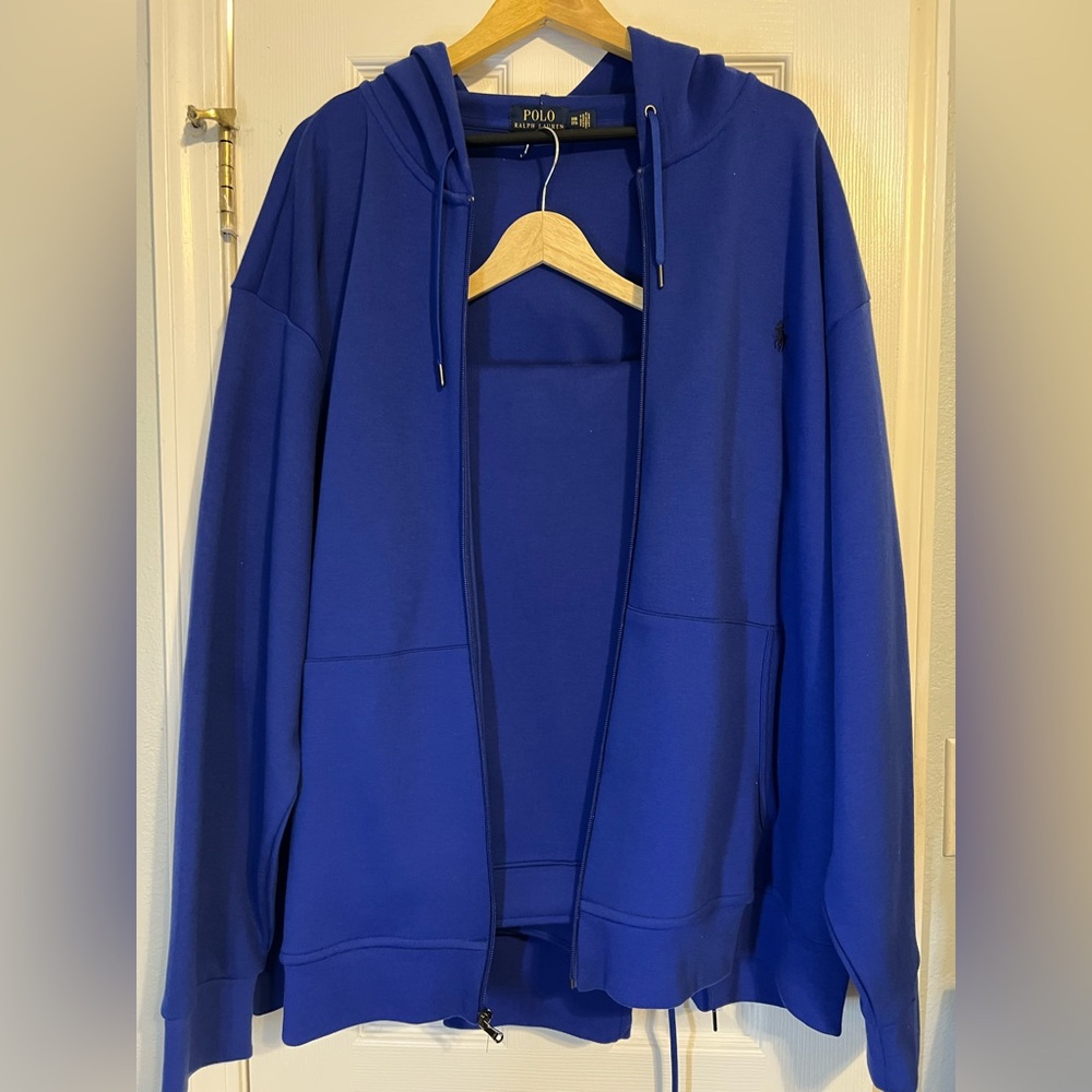 Ralph Lauren Men's Royal Blue Zip-Up jumpsuit